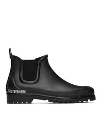 Stutterheim Black Rainwalker Chelsea Boots