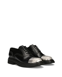Dolce & Gabbana Francesina Contrast Toecap Rubber Derby Shoes