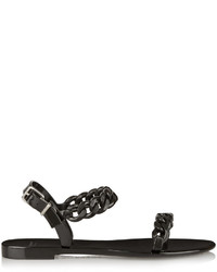Givenchy Chain Trimmed Rubber Sandals