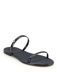 Tory Burch Double Strap Rubber Slide Sandals, $75 | Saks Fifth Avenue |  Lookastic