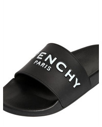 Givenchy Rubber Logo Embossed Slide Sandals