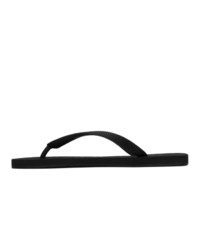 Vetements Black Classic Logo Flip Flops