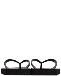 VERSACE JEANS COUTURE Black Logo Sandals