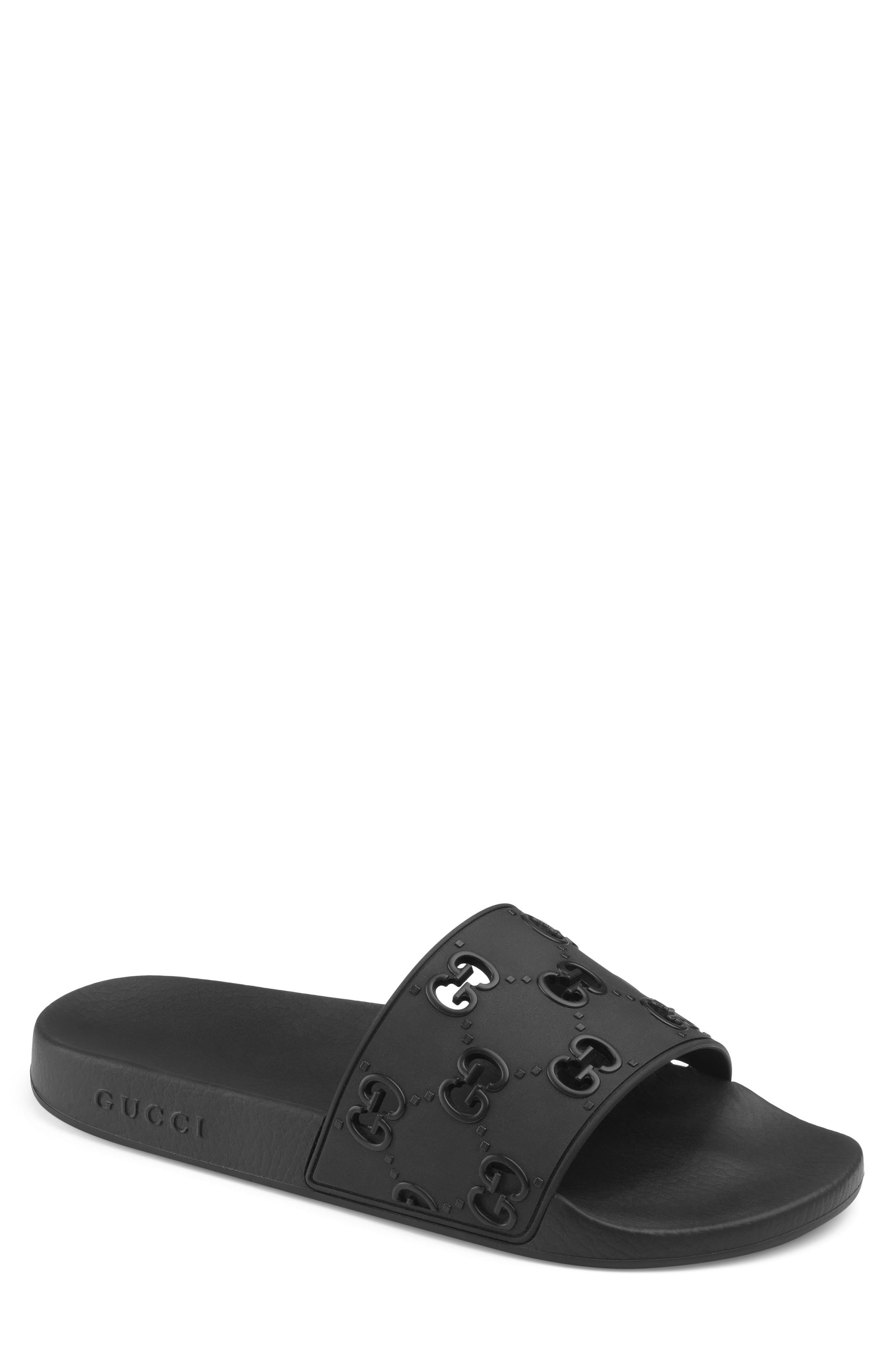 Gucci Pursuit Gg Logo Slide Sandal 