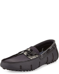 Black Rubber Loafers