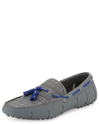 Swims Rubber Penny Loafer With Faux Croc Trim