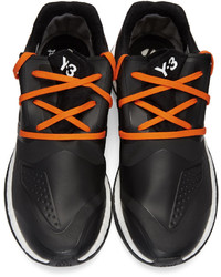 Y-3 Black Orange Pureboost Zg Sneakers