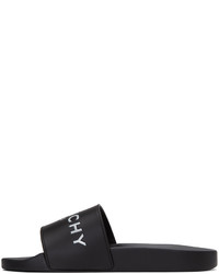 Givenchy Black Logo Slide Sandals