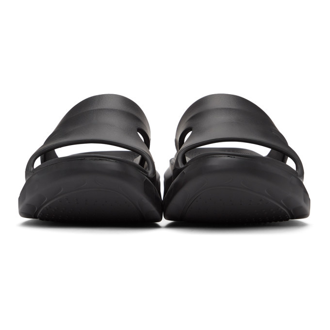 Givenchy Black Marshmallow Sandals, $375 | SSENSE | Lookastic