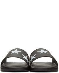 Givenchy Black Star Slide Sandals