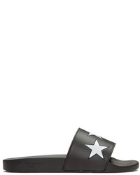 Givenchy Black Star Slide Sandals