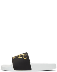 Dolce & Gabbana Dolce And Gabbana Black Logo Slides