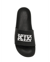 Kokon To Zai Embossed Logo Rubber Slider Sandals