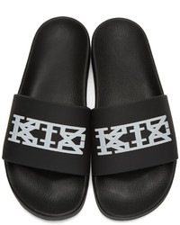 Kokon To Zai Ktz Black Logo Slide Sandals