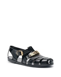 Moschino Lettering Logo Jelly Sandals