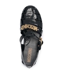 Moschino Lettering Logo Jelly Sandals