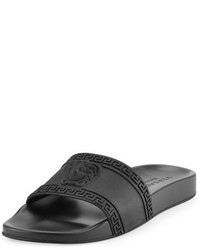 Versace Medusa Greek Key Shower Slide Sandal