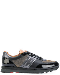 Bally Metallic Lace Up Sneakers