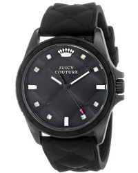 Juicy Couture 1901101 Stella Black Quilted Silicone Dial Casual Watch