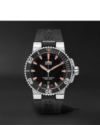 Oris Aquis Date Divers Stainless Steel And Rubber Watch