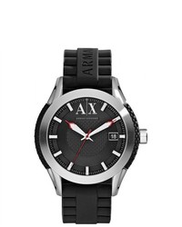 Armani Exchange Black Rubber Watch Ax1226