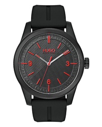 Hugo Automatic Silicone Strap Watch