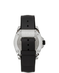 Gucci Black And Silver Snake Dive Watch