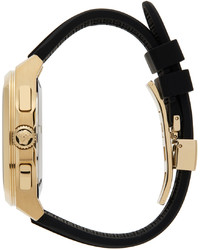 Versace Black Gold Geo Chrono Watch