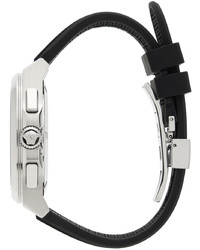 Versace Black Silver Geo Chrono Watch