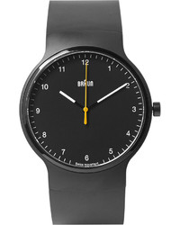 Braun Bn0221 Rubber And Stainless Steel Watch