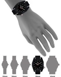 Christian Dior Dior Chiffre Rouge Galvanized Rubber Black Watch