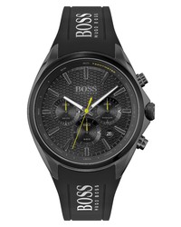 BOSS Distinct Silicone Chronograph Watch