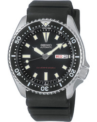 Seiko Dive Black Strap Watch Skx173
