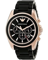 Emporio Armani Ar6066 Sport Black Silicone Watch