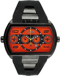Equipe Dash Xxl Chronograph Strap Watch With Date Blackorange Standard