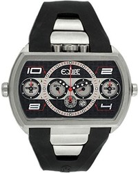 Equipe Dash Xxl Chronograph Strap Watch With Date Silverblacksilver Standard