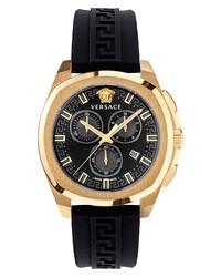 Versace Geo Chronograph Silicone Watch