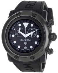 Glam Rock Gr61111 Miami Beach Chronograph Black Dial Black Silicone Watch