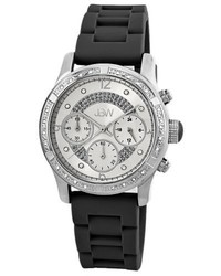 Jbw Jb 6243 B Venus Sport Silver Black Combo Designer Silicone Diamond Watch
