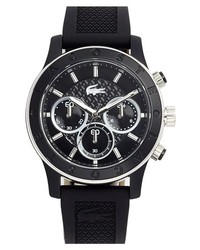 Lacoste Chronograph Silicone Strap Watch 40mm Black