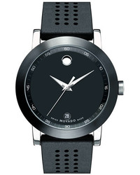 Movado Museum Rubber Strap Watch 42mm