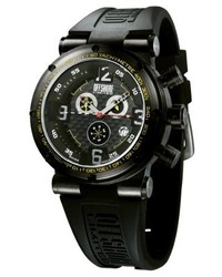 Offshore Off002xlg Challenge Xl Black Pvd Chronograph Water Resistant Rubber Watch