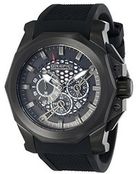 Orefici Unisex Orm2c4803 Gladiatore Black Ion Plated Stainless Steel Watch With Black Rubber Band