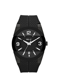 RELIC Black Rubber Watch
