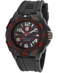 Luminox Sentry 0200 Series Black Rubber Black Dial Red Accents