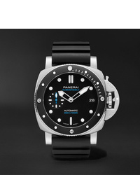 Panerai Submersible Automatic 42mm Stainless Steel And Rubber Watch