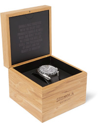 Shinola The Rambler Tachymeter Chronograph 44mm Stainless Steel And Rubber Watch