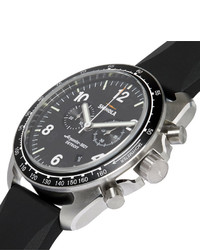 Shinola The Rambler Tachymeter Chronograph 44mm Stainless Steel And Rubber Watch