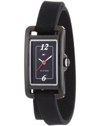 Tommy Hilfiger Classic Black Silicon Double Wrap Watch 1781224