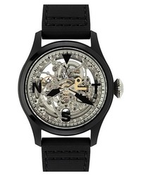 Toywatch Toy2fly Skeleton Silicone Strap Watch 43mm Black